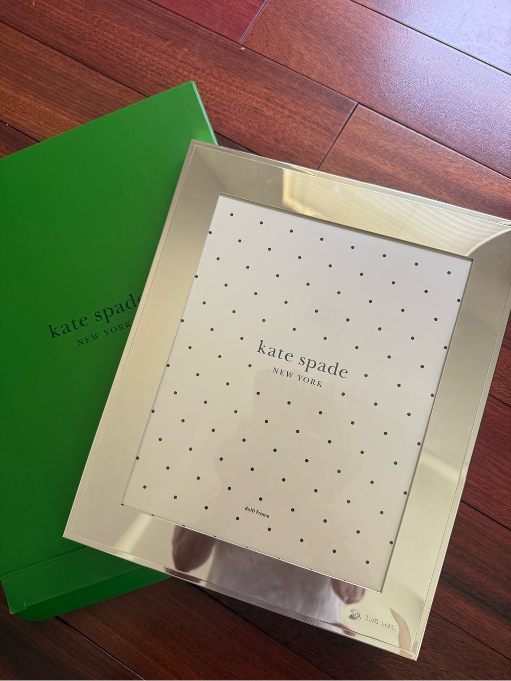 Kate Spade Lenox 8x10 Picture Frame NEW IN BOX ~Gift Quality Silver